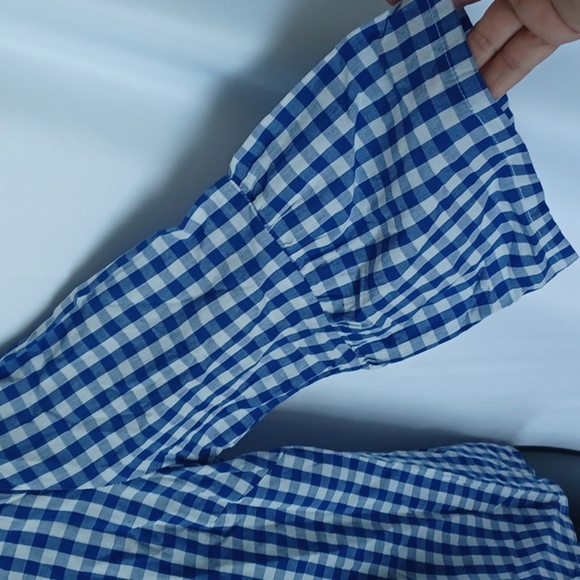 a.moon Embroidered Gingham 3/4 Sleeve Blouse - Picture 3 of 7